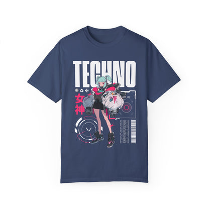 Techno Anime Girl T-shirt