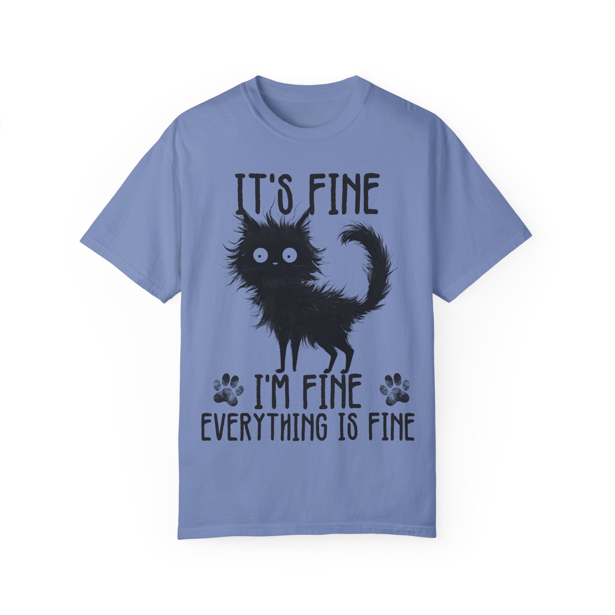 I’m Fine, It’s Fine, Everything Is Fine Funny Cat Kitten T-Shirt