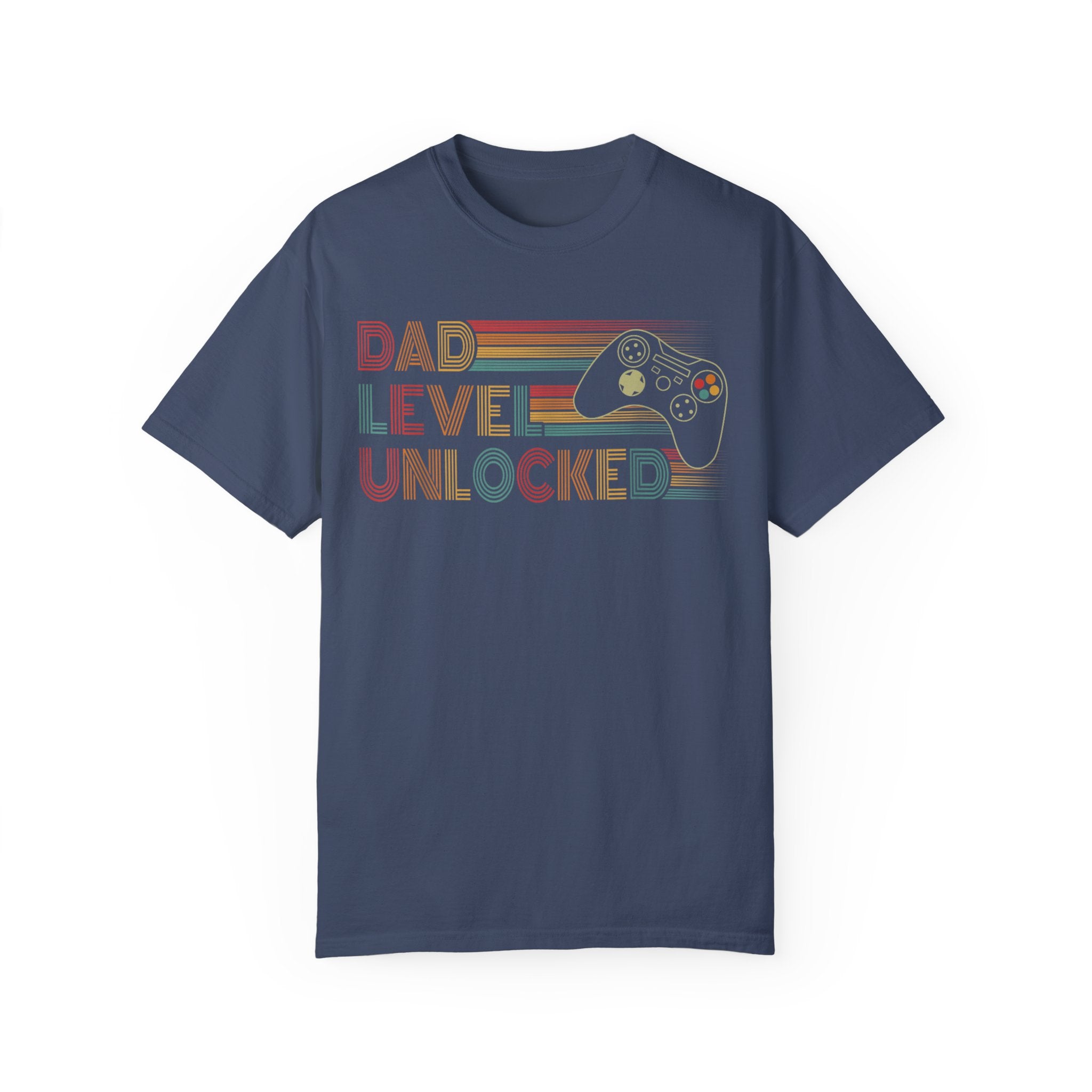 Dad Level Unlocked Retro Gaming Dad T-shirt