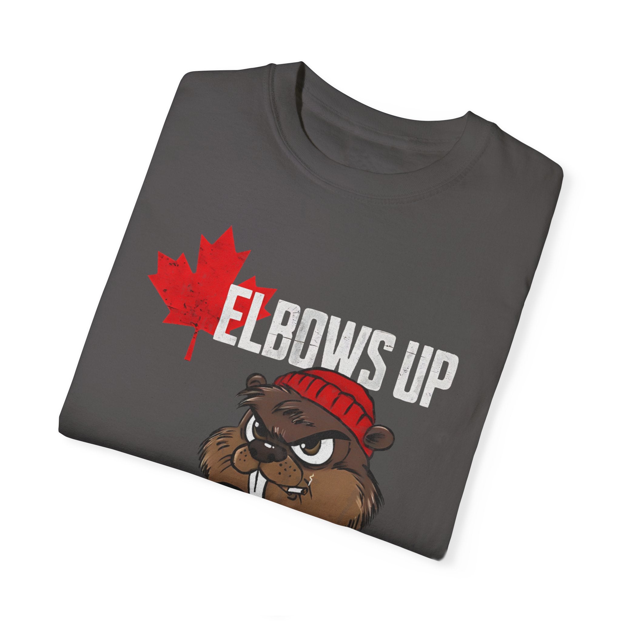 Elbows Up Canada Beaver Hockey Player T-shirt