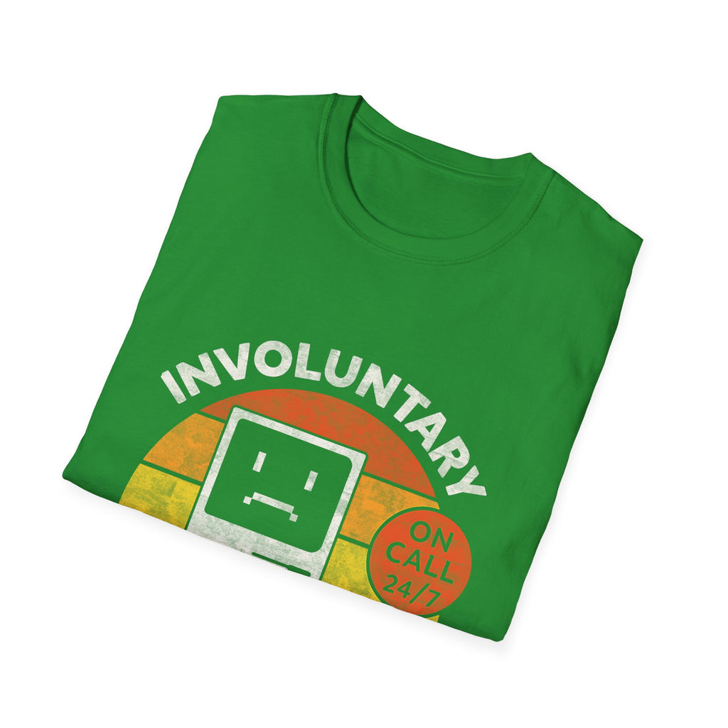 Involuntary Tech Support Funny Retro 80s Computer T-shirt