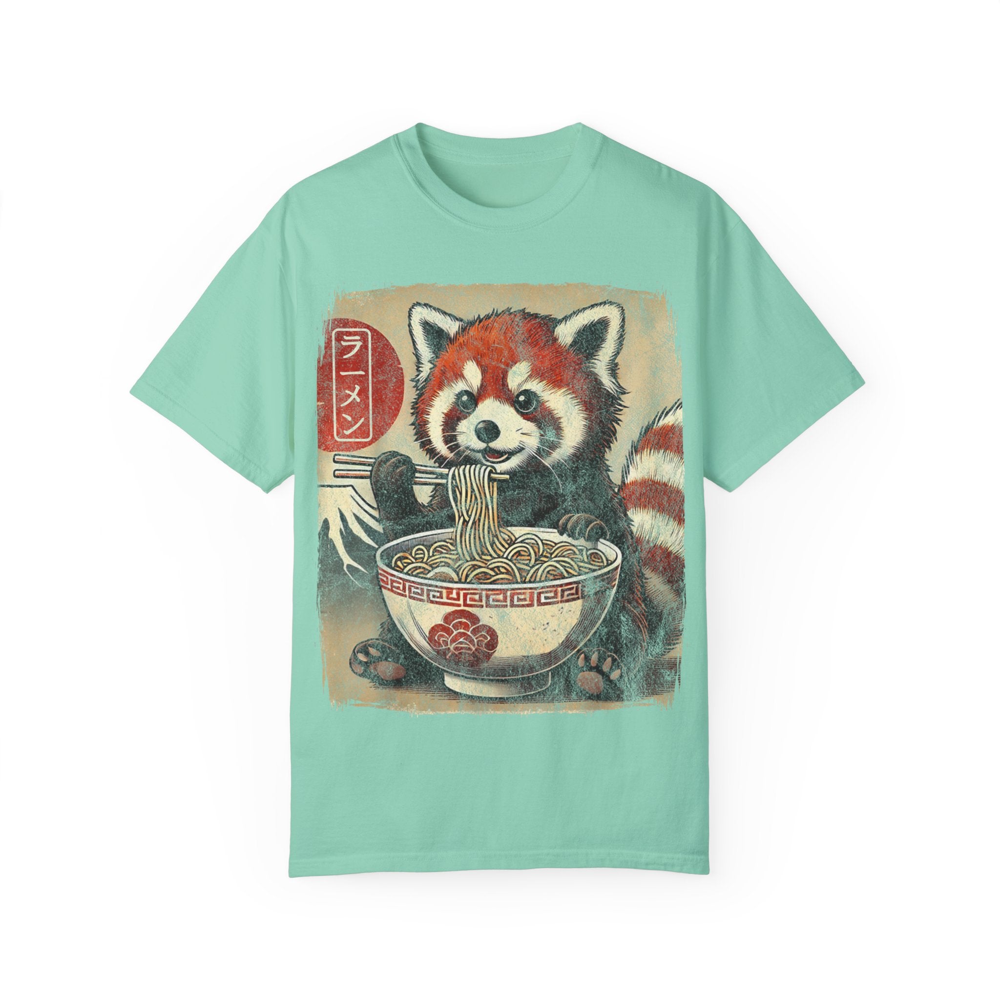 Ramen Time – Japanese Anime Red Panda T-shirt