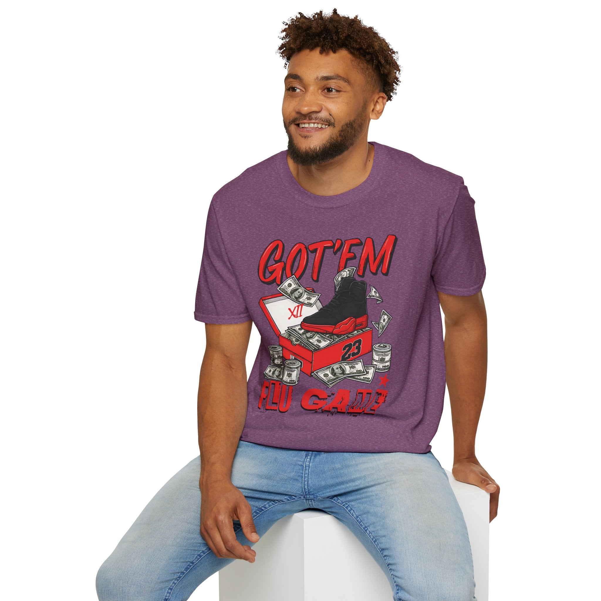 Streetwear Match Jordan 12 Retro Flu Game - XII Graffiti Sneakerhead T-Shirt