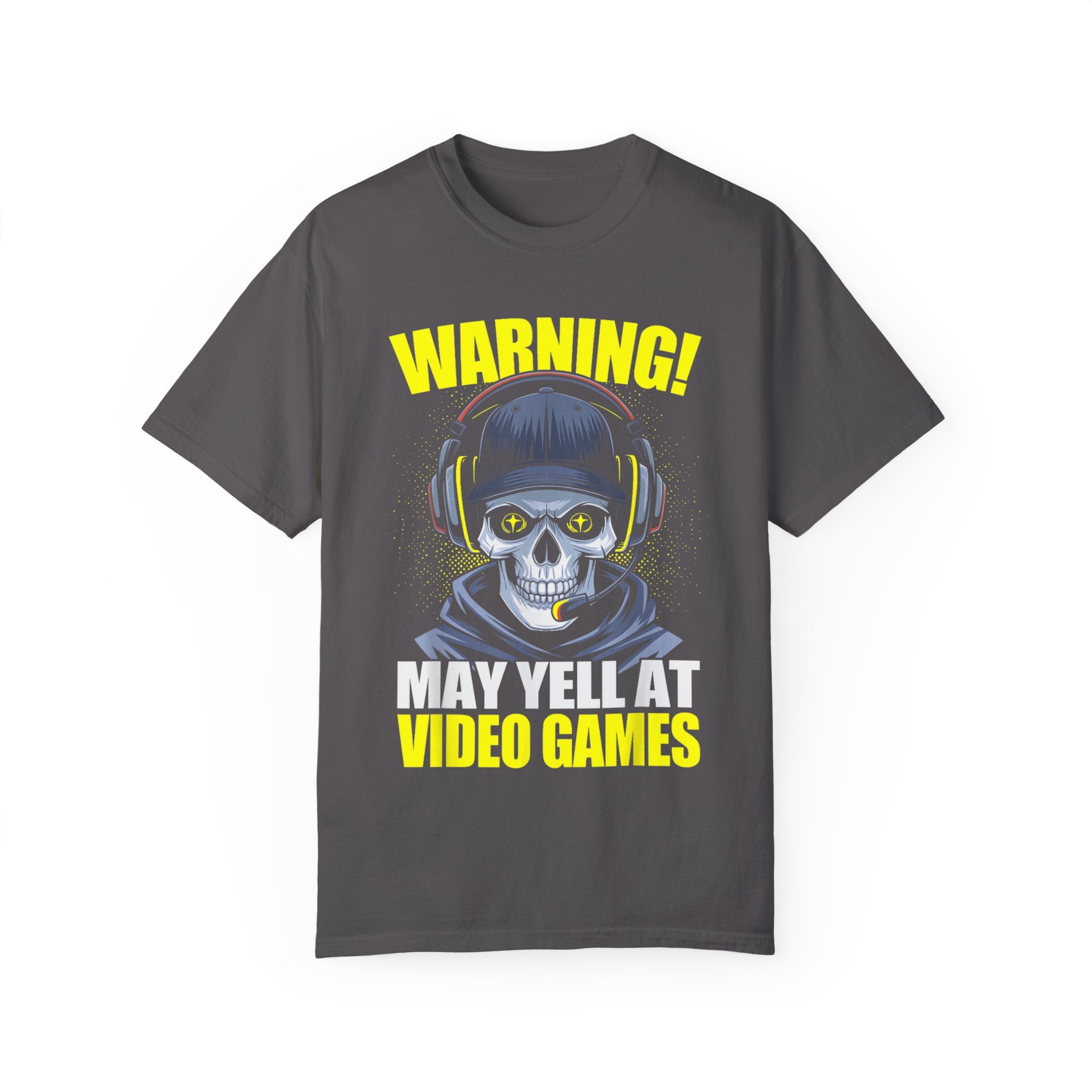 Warning: May Yell at Video Games Gamer T-shirt