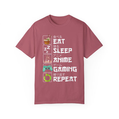 Eat Sleep Anime Gaming Repeat Anime Gaming T-shirt