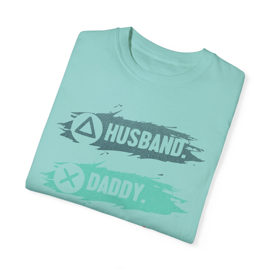 Husband Daddy Gamer Hero Funny Dad Gamer T-shirt