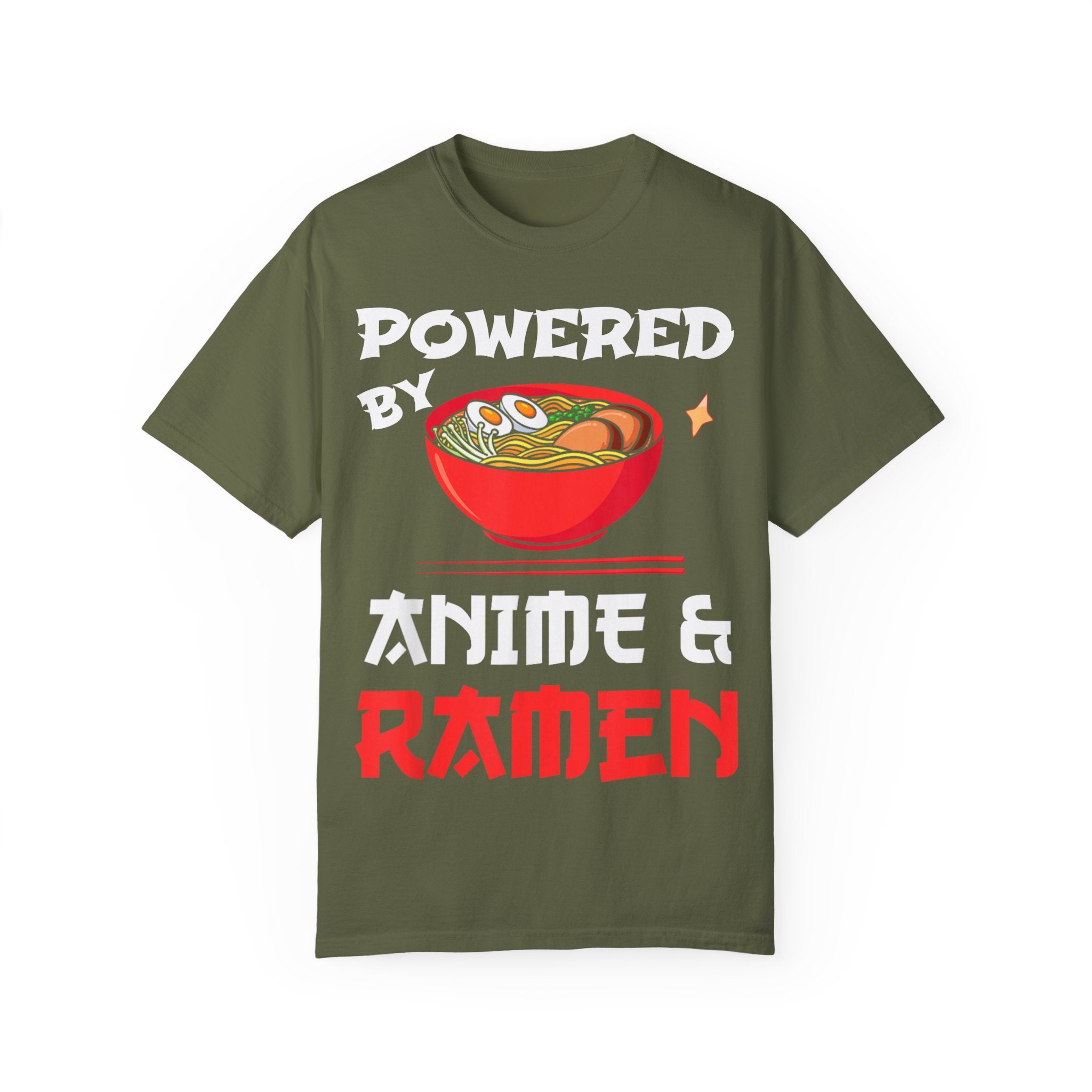 Powered by Anime & Ramen Anime T-shirt