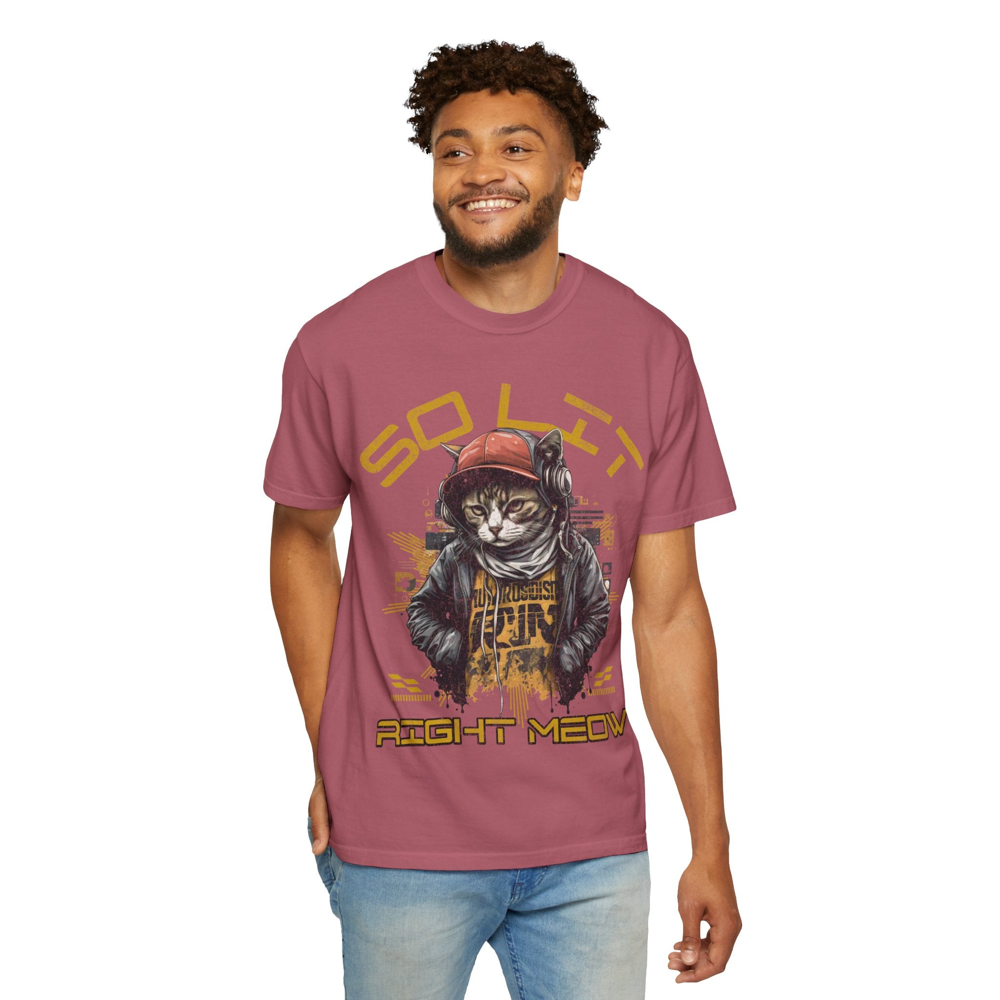 So Lit Right Meow Funny Cat Streetwear T-Shirt