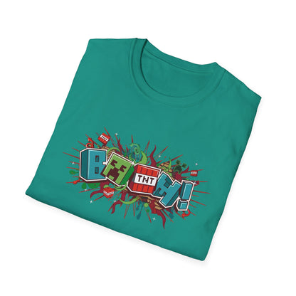 Funny Mining Gamer Pixel Boom Gaming Miner T-Shirt