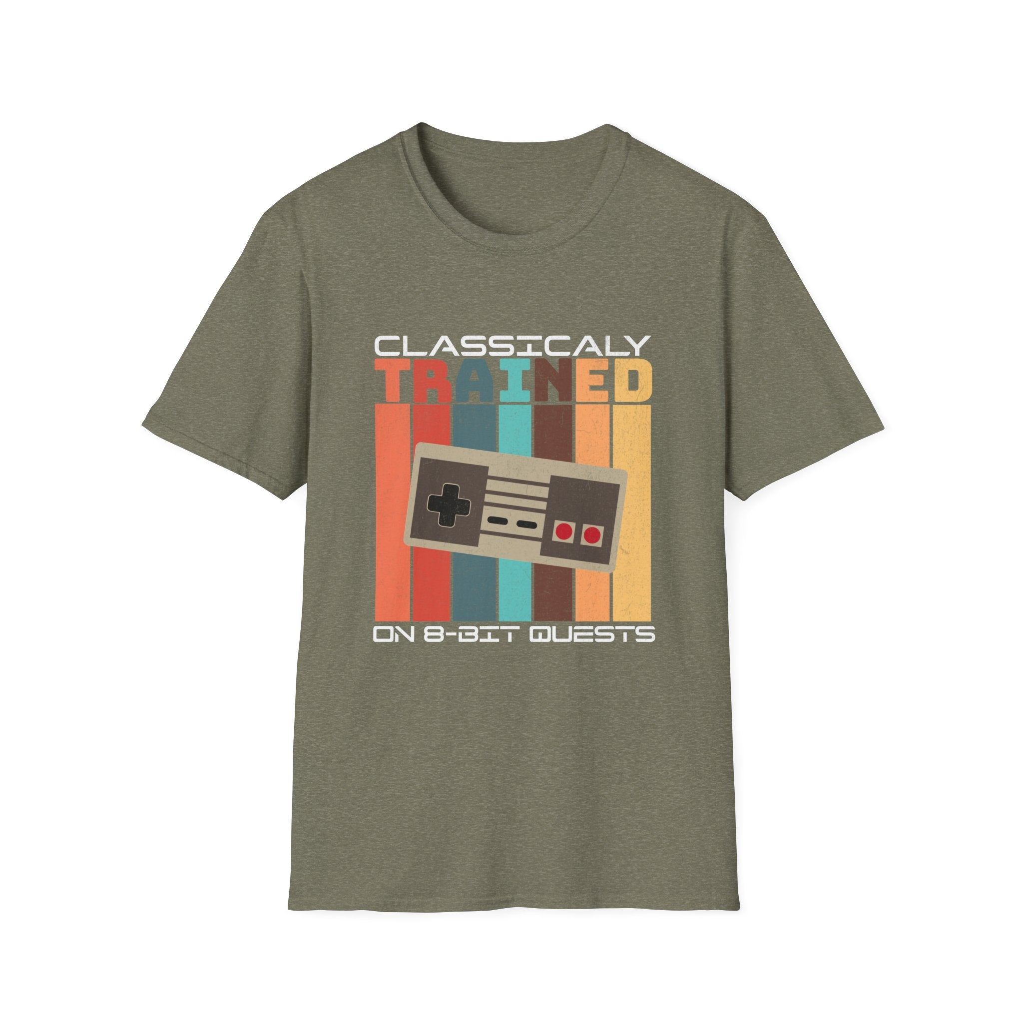 Retro Classically Trained on 8-Bit Quests Gamer T-Shirt