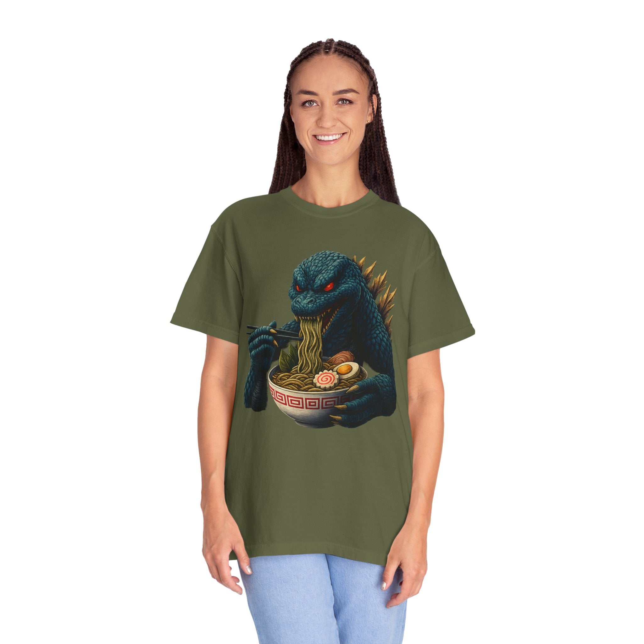 Kaiju Godzilla Eating Ramen T-shirt