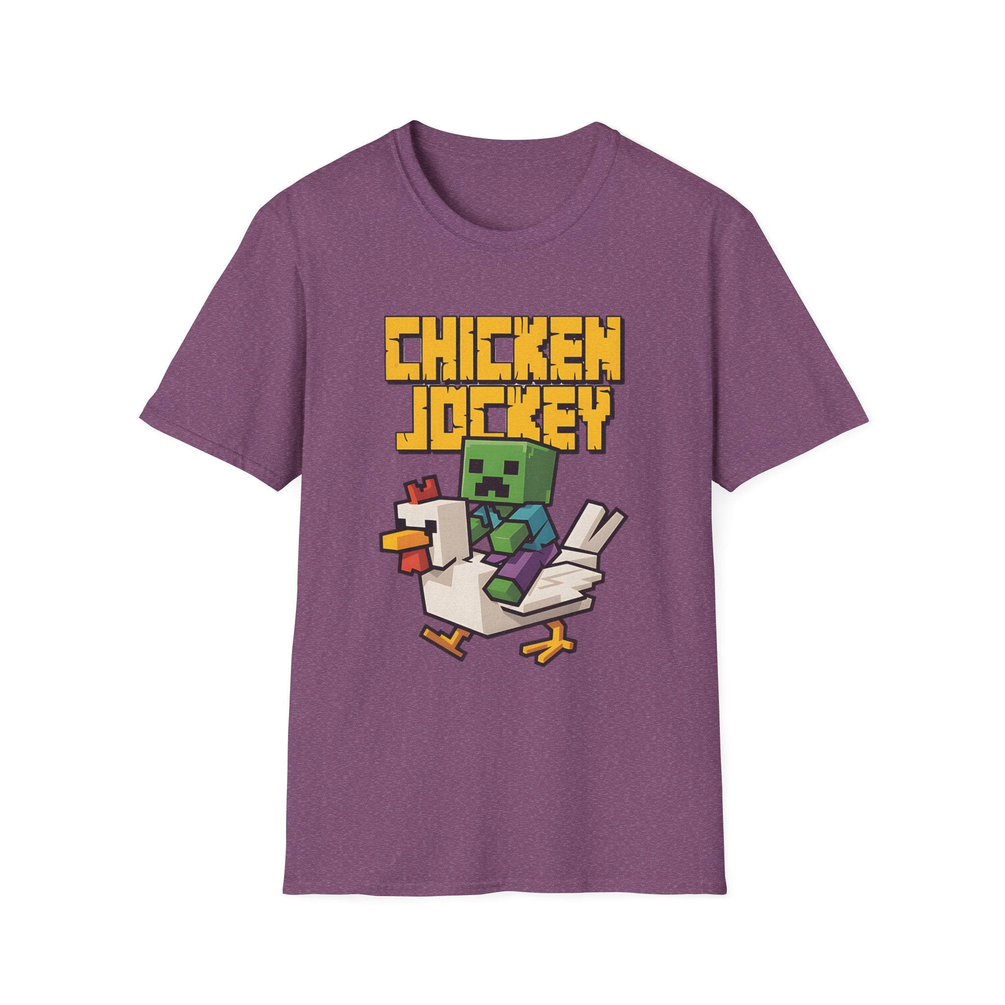 Retro Gamer Miner Chicken Jokey Funny Gaming T-Shirt