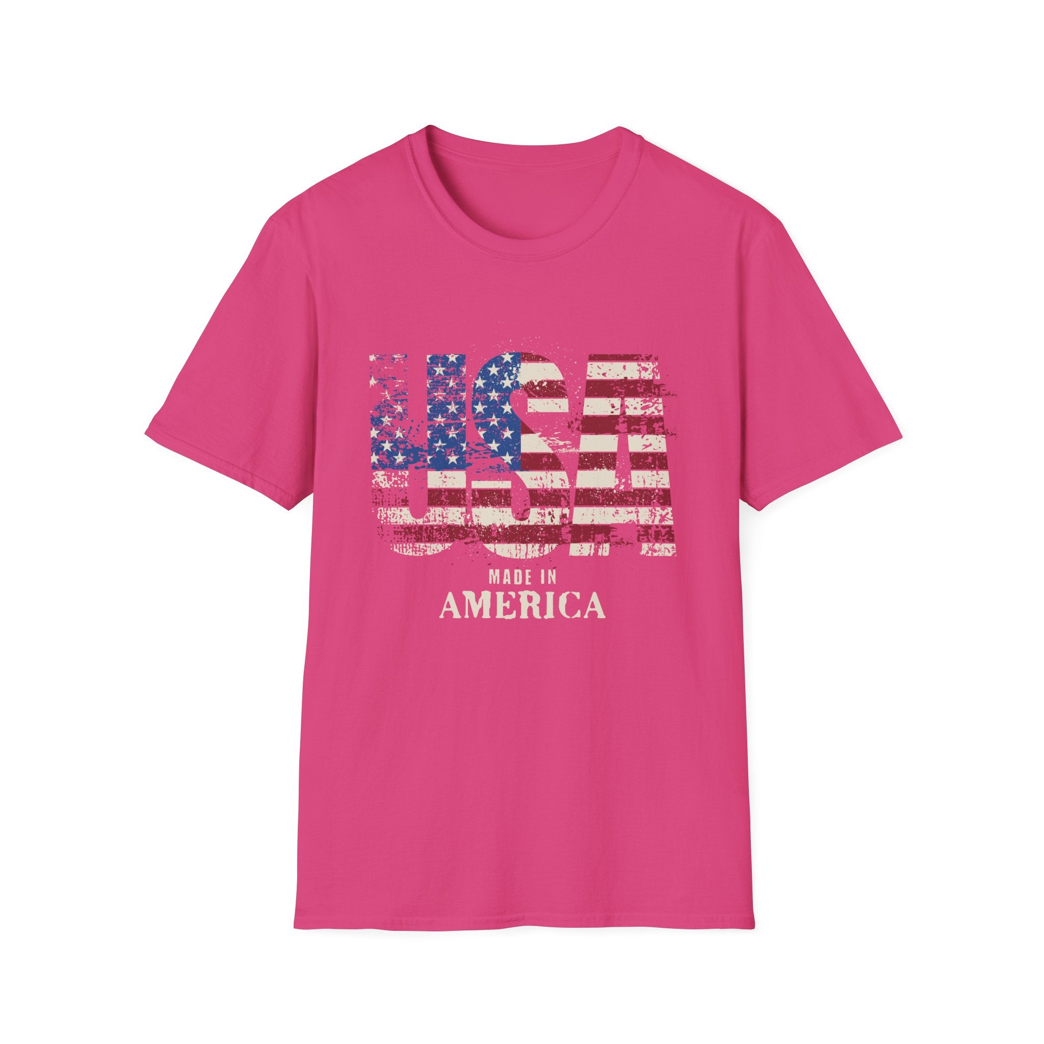 USA Pride US Flag Made in America 4th of July T-shirt