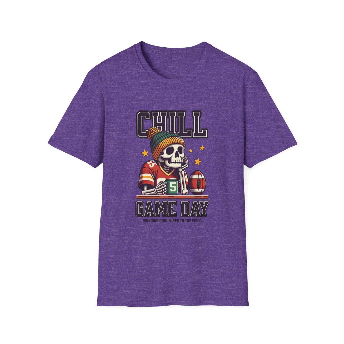 Coffee, Chill & Game Day Football Season T-Shirt