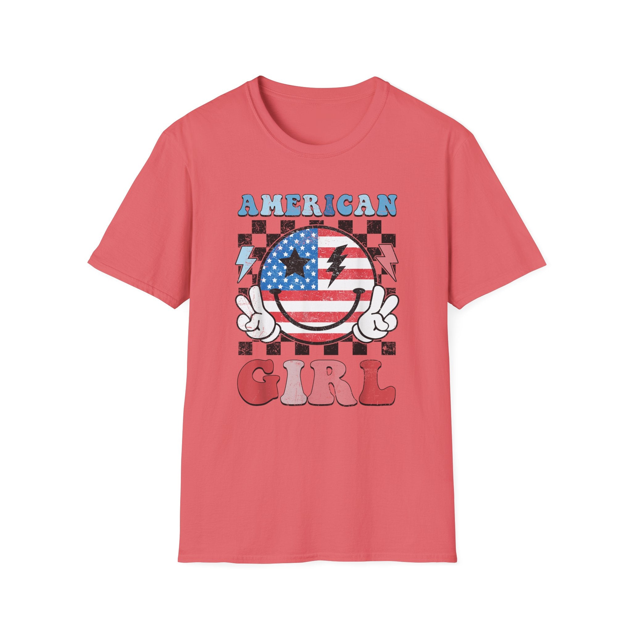 Vintage Peace Sign American Girl T-shirt