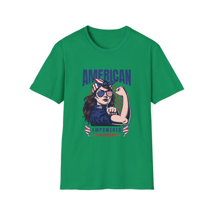 American Empowered Woman 4th of July Gifts Women's T-shirt
