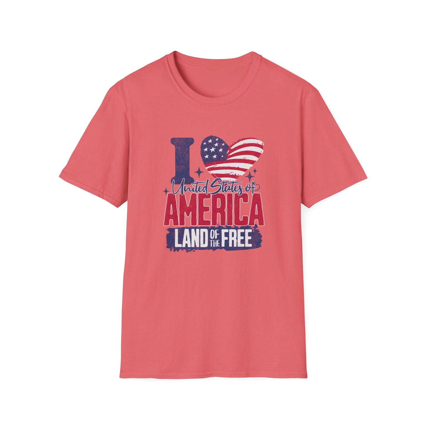 I Love United States of America 4th of July T-Shirt