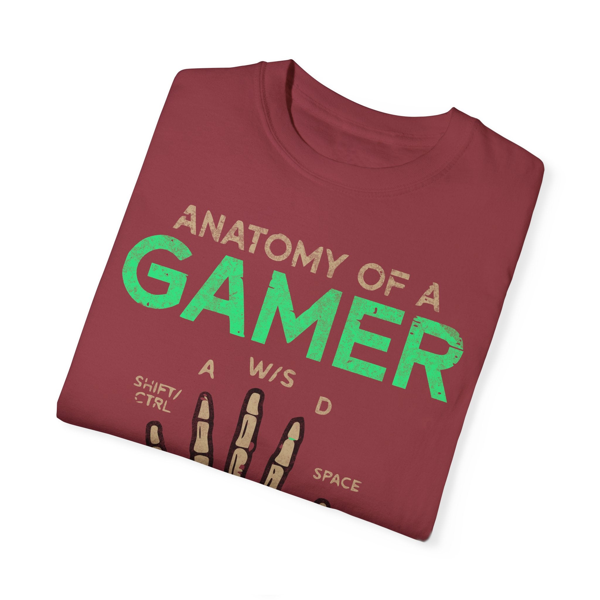 Anatomy of a Gamer – Skeleton Hand with Keyboard Gaming T-shirt