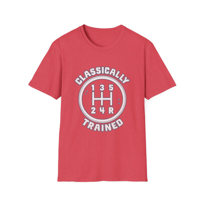 Classically Trained Stick Shift Hot Rod Gearhead Vintage Car T-Shirt