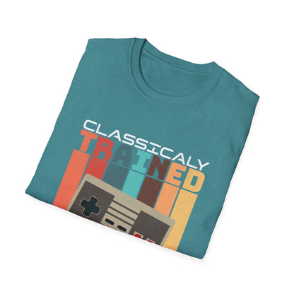 Retro Classically Trained on 8-Bit Quests Gamer T-Shirt