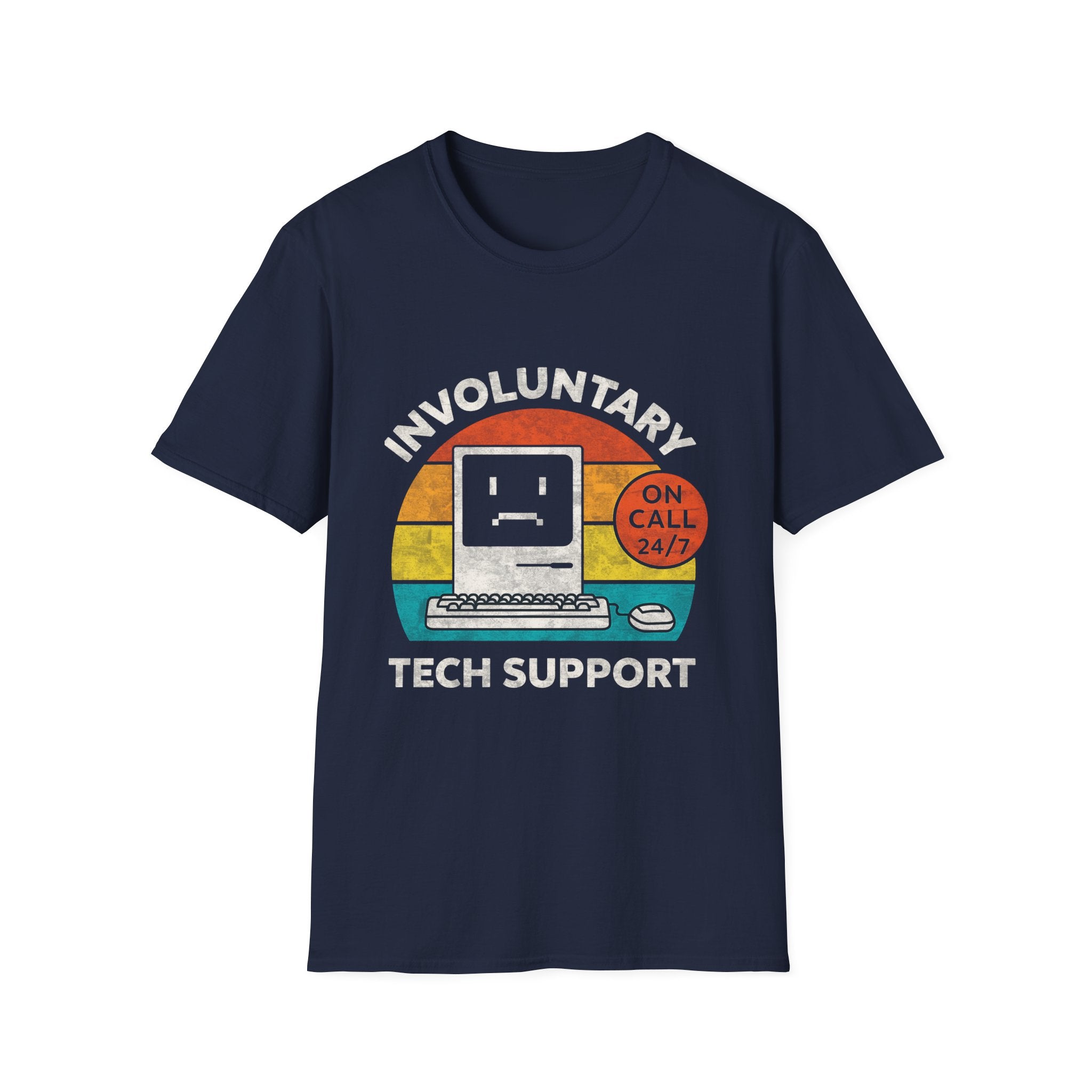 Involuntary Tech Support Funny Retro 80s Computer T-shirt