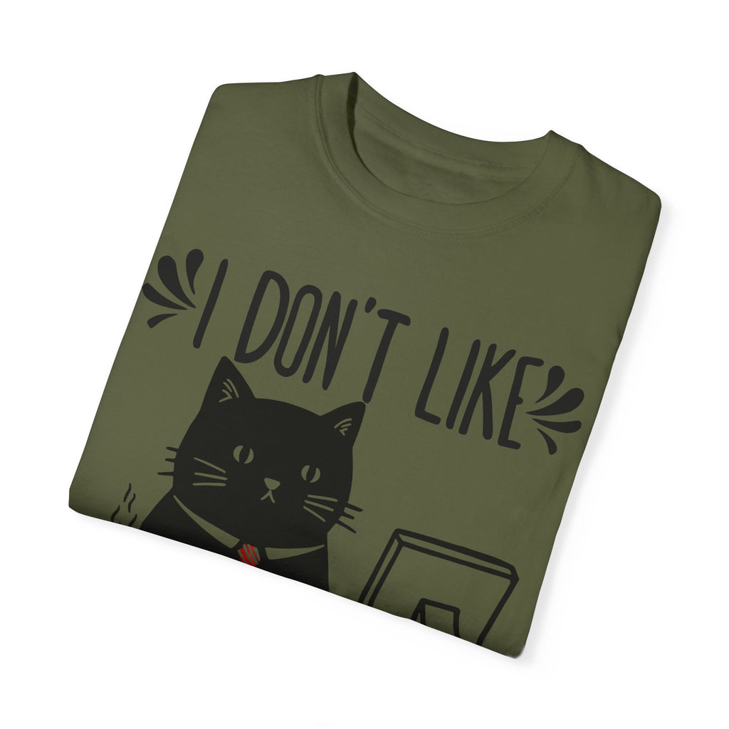 I Don’t Like Morning People... Or Mornings... Or People Funny Cat T-shirt