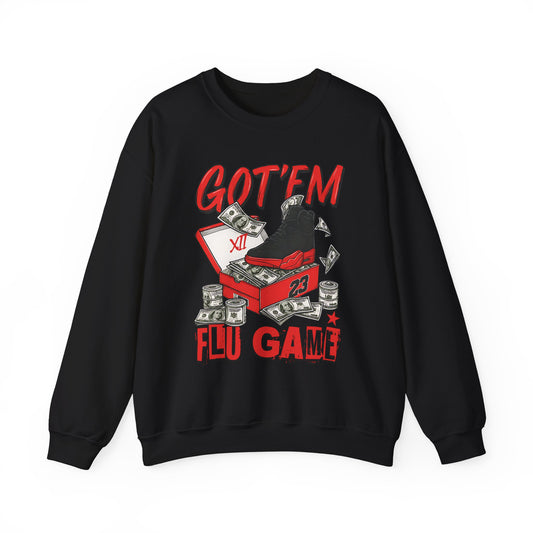 Streetwear Sneakerhead Match Jordan 12 Retro Flu Game Sweatshirt