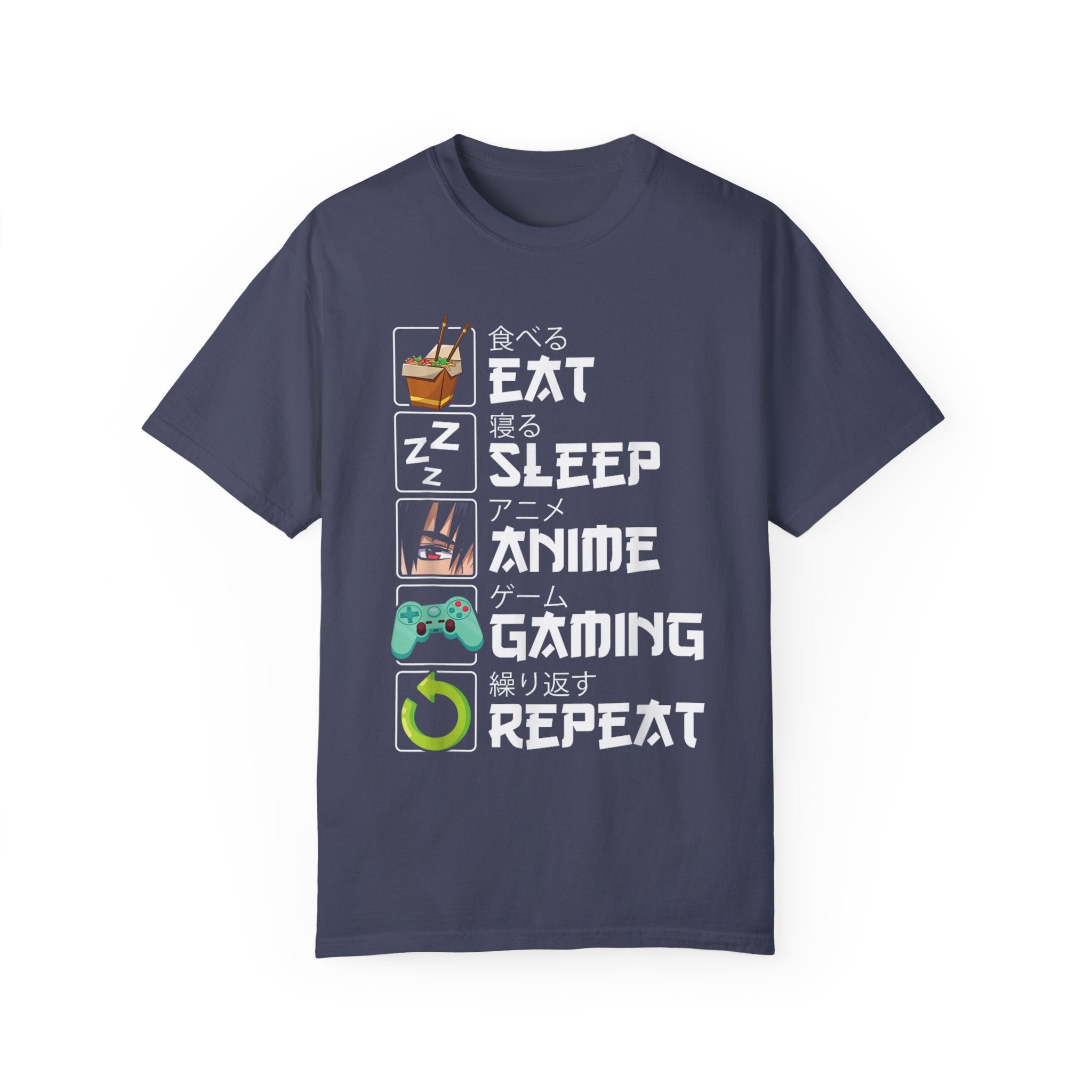 Eat Sleep Anime Gaming Repeat Anime Gaming T-shirt