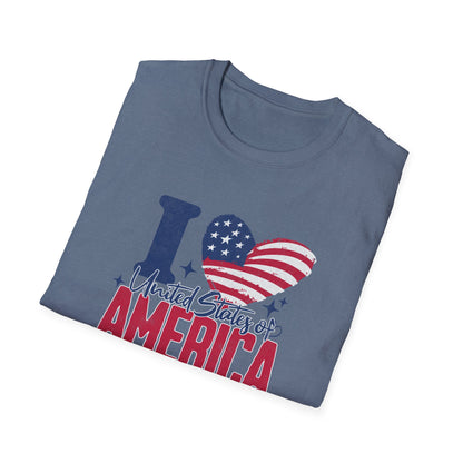 I Love United States of America 4th of July T-Shirt