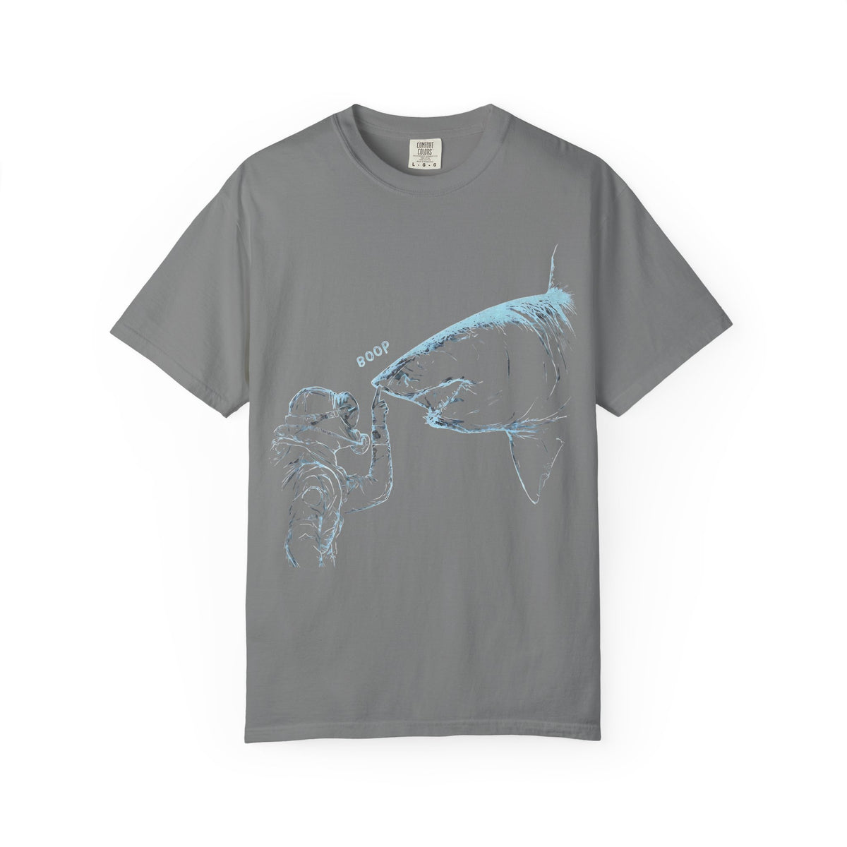 Shark nose boop tee, SCUBA diver Shark shirt, ocean diving gift, marine biology Gift, great white Shark tee | Comfort Colors® T-Shirt