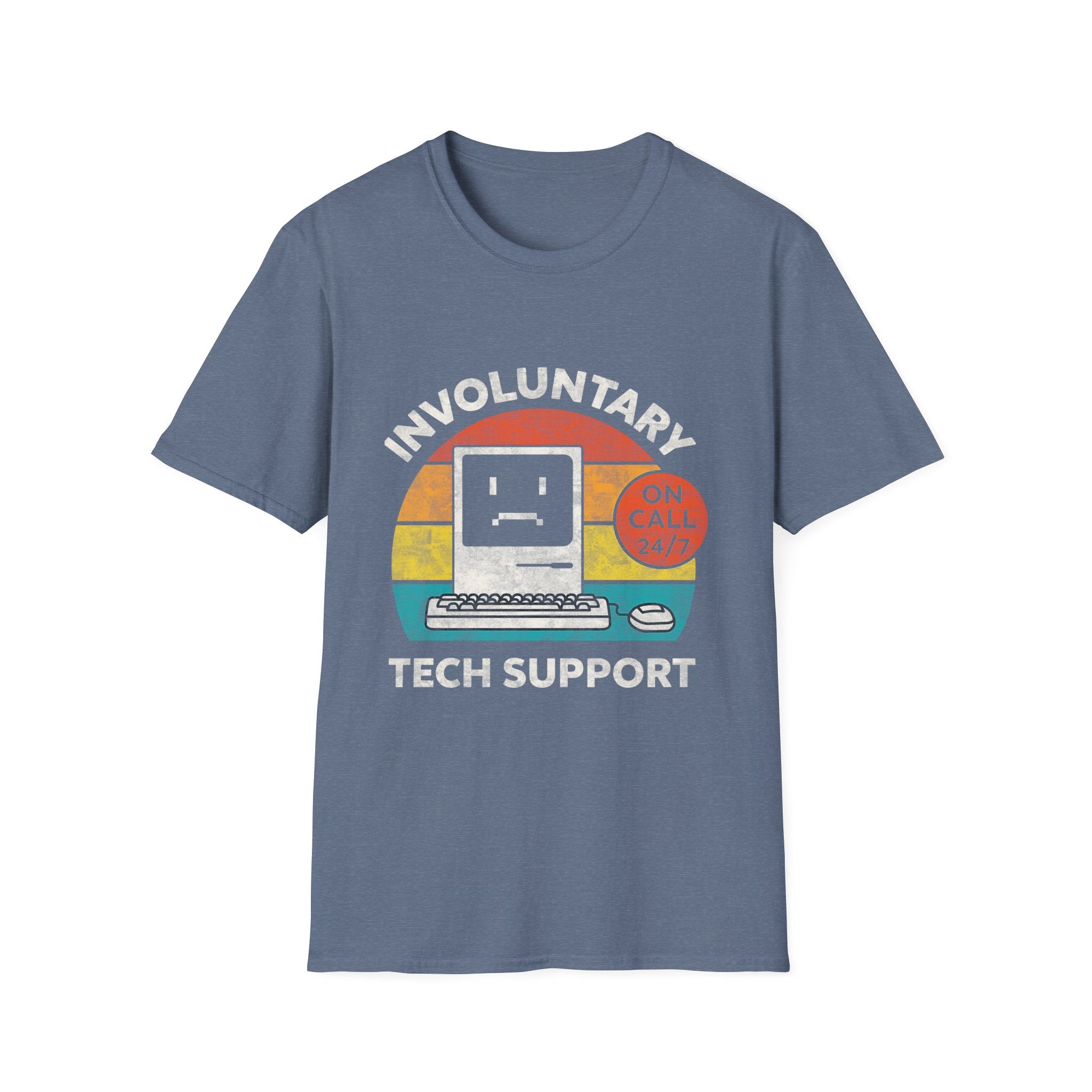 Involuntary Tech Support Funny Retro 80s Computer T-shirt