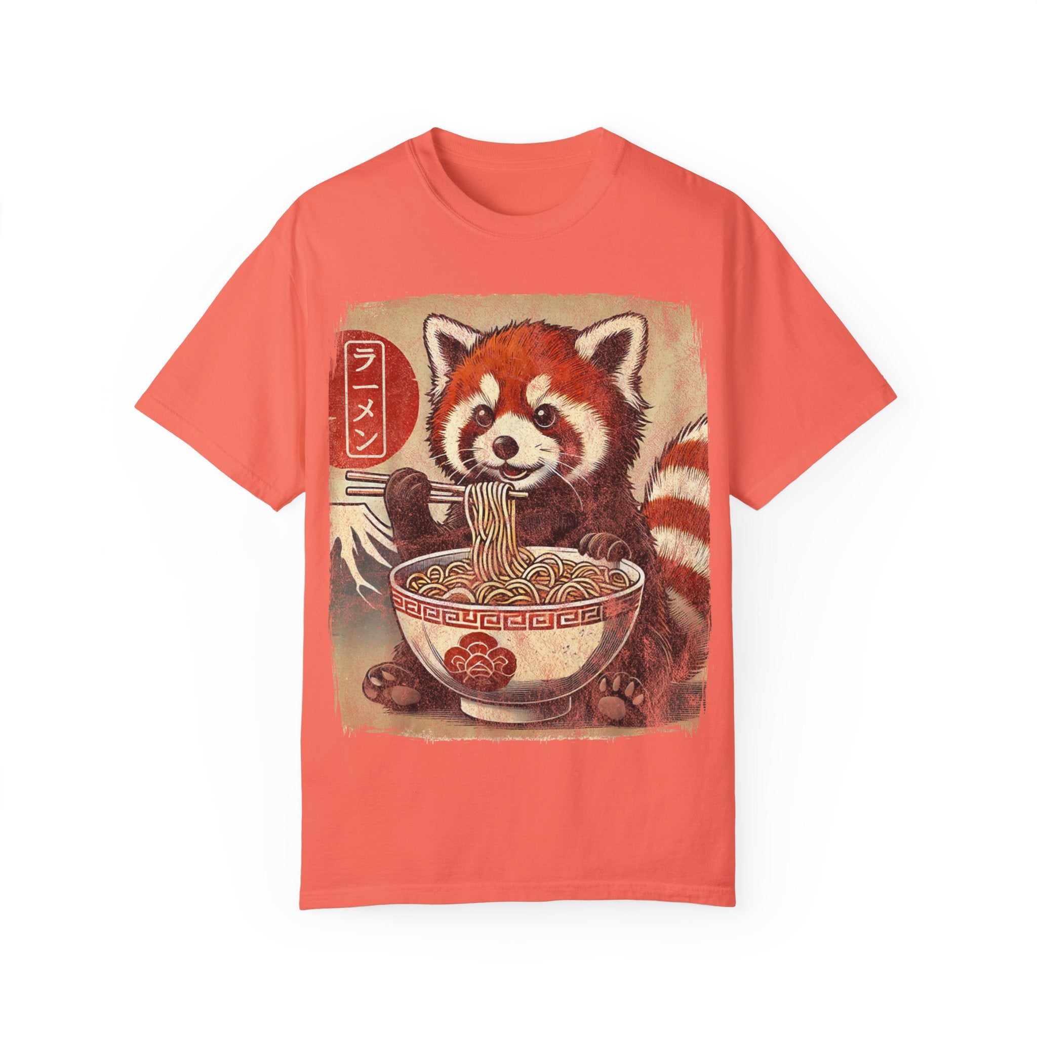 Ramen Time – Japanese Anime Red Panda T-shirt