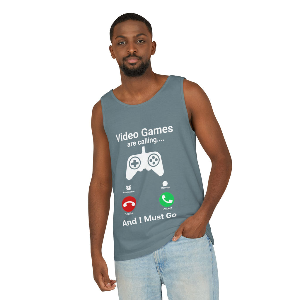 Video Games Are Calling and I Must Go – Funny Gamer Tank Top
