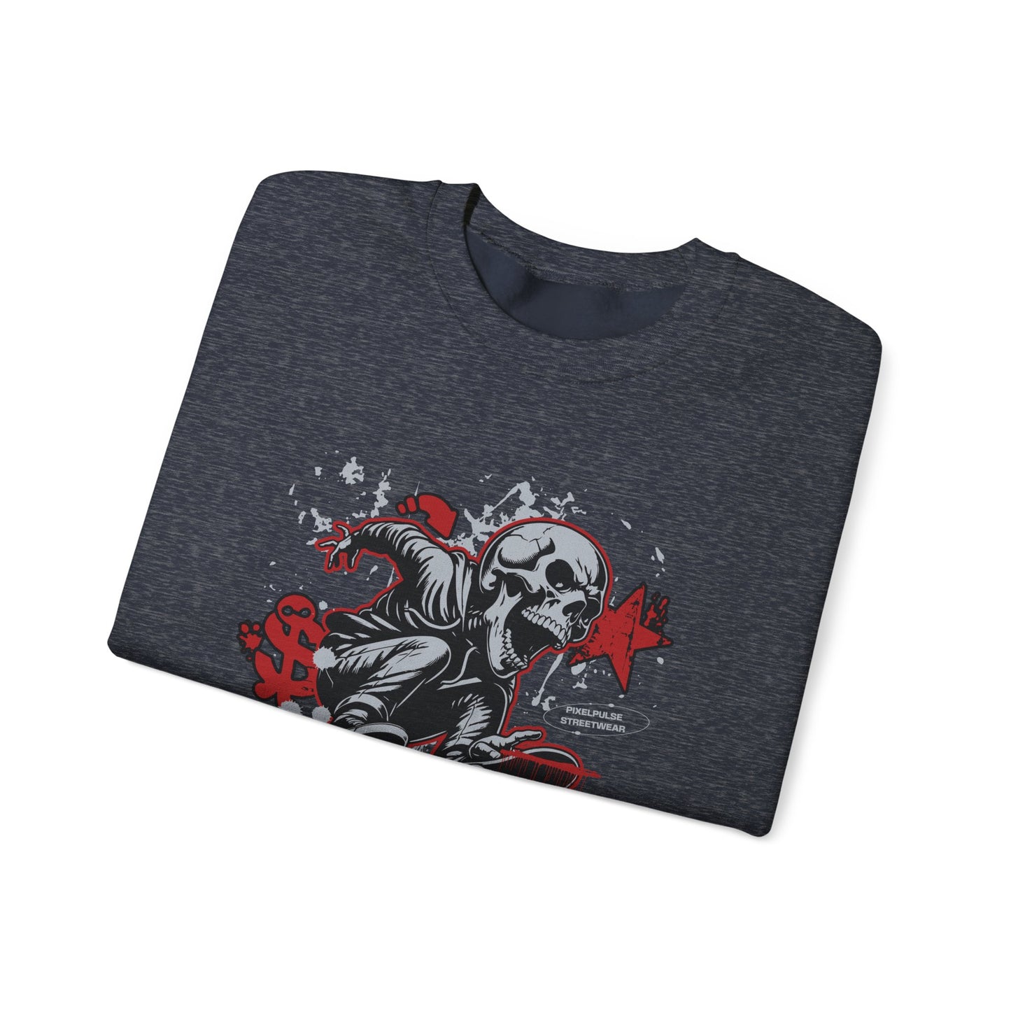 Funny Skull "Culture is a Disaster" Streetwear Sweatshirt