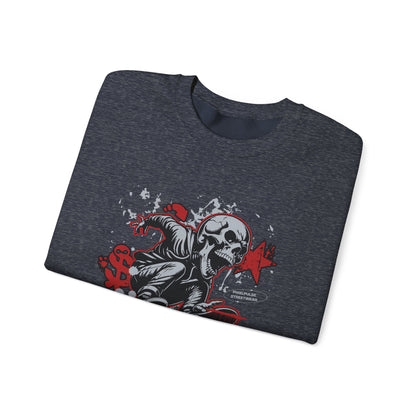 Funny Skull "Culture is a Disaster" Streetwear Sweatshirt