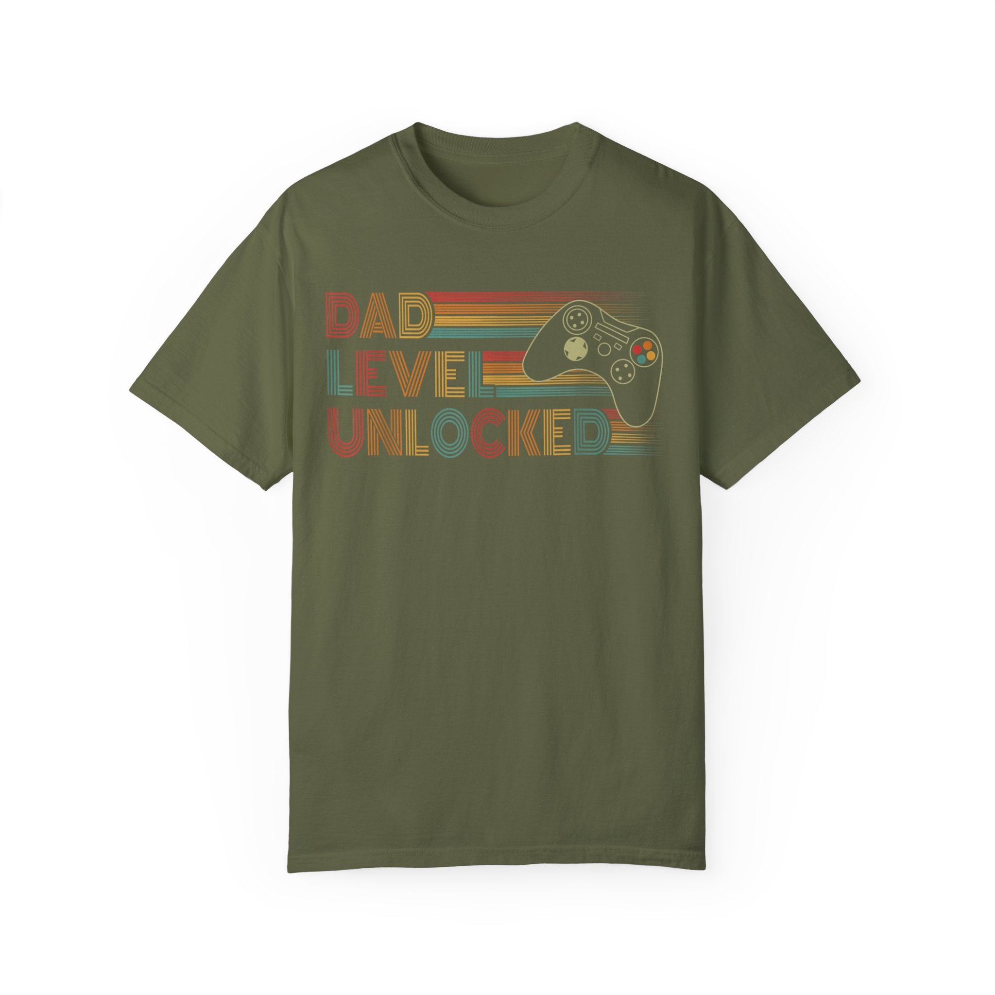 Dad Level Unlocked Retro Gaming Dad T-shirt