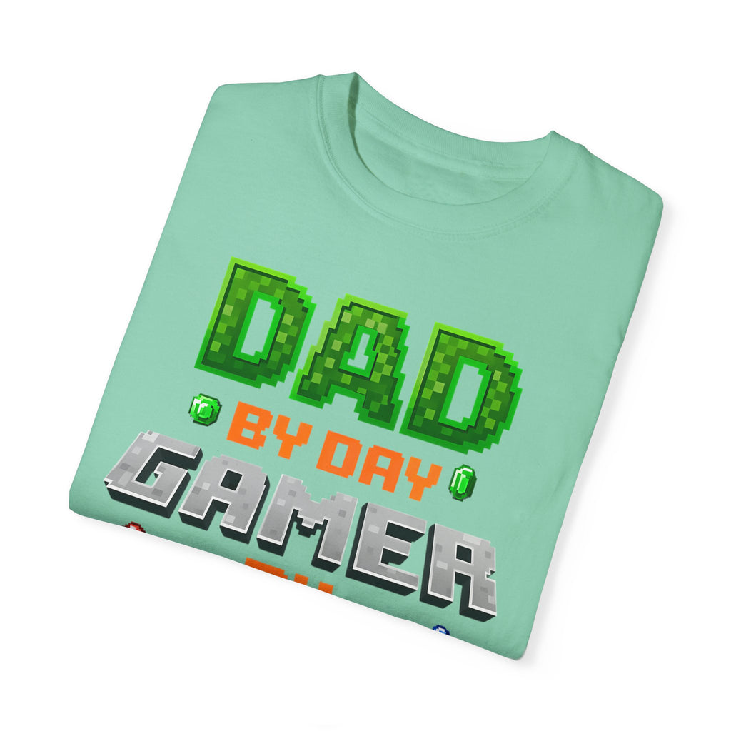 Dad By Day, Gamer By Night – Pixel Hero T-shirt