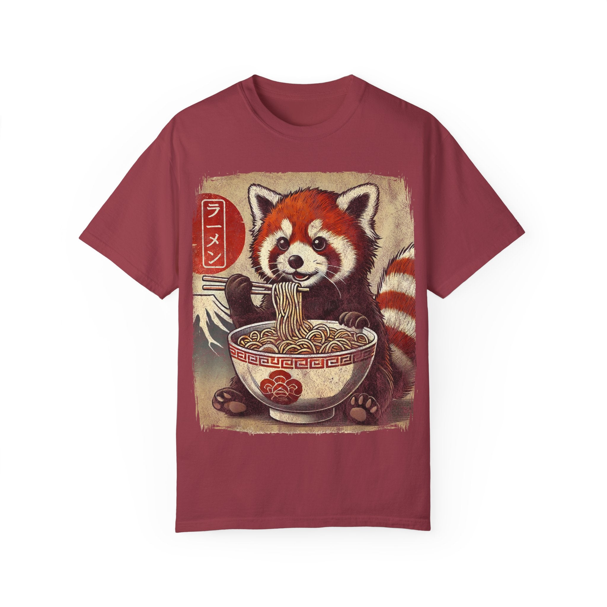 Ramen Time – Japanese Anime Red Panda T-shirt