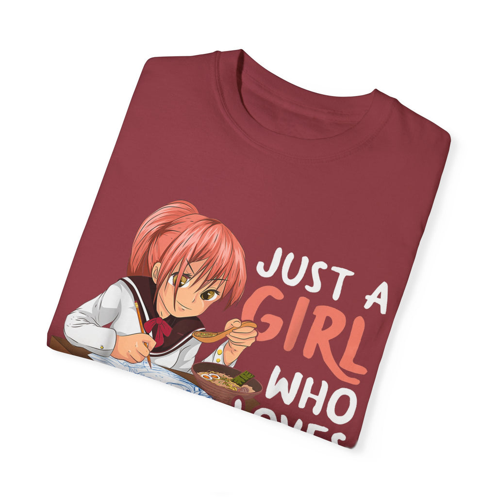 Just a Girl Who Loves Anime, Ramen & Sketching  Anime T-shirt