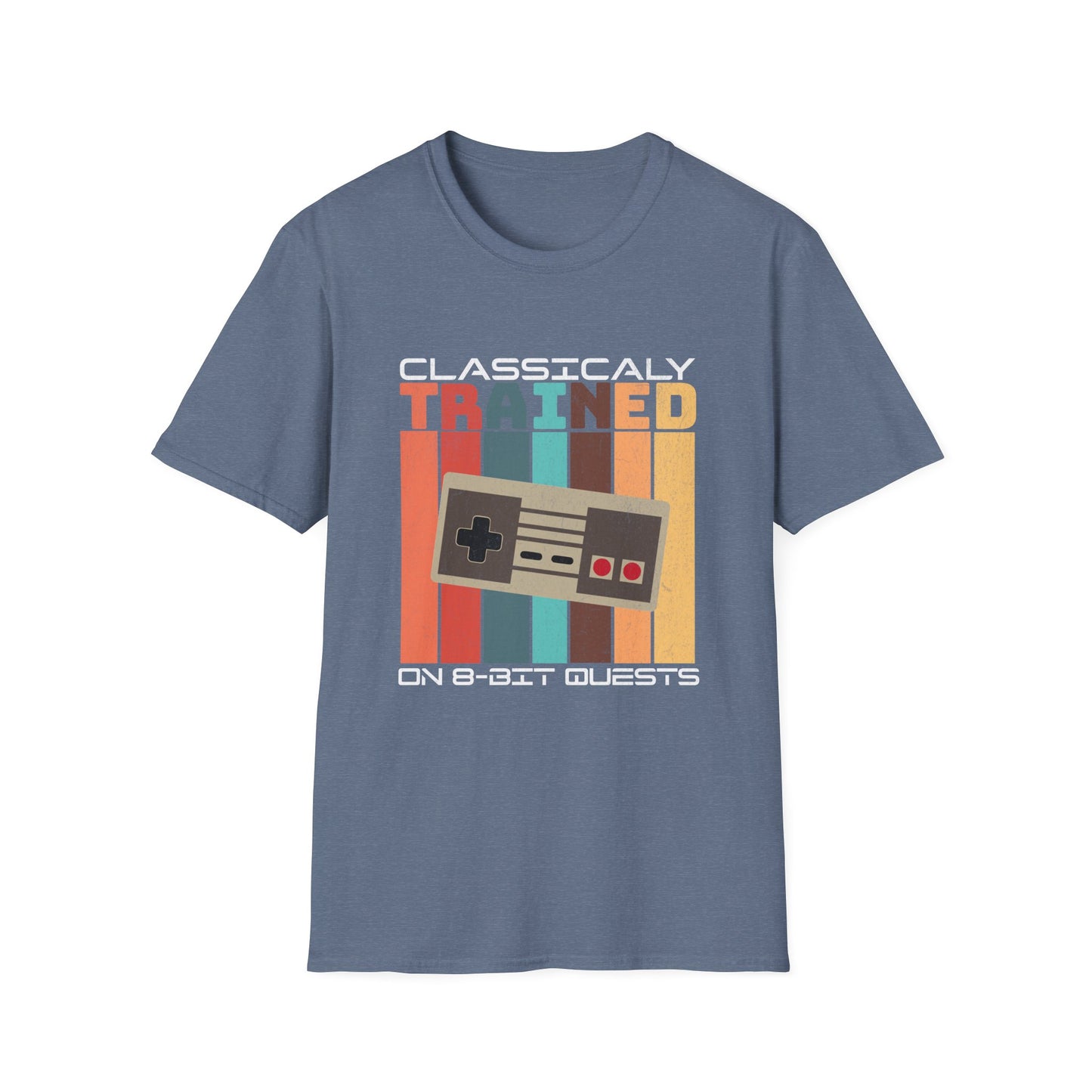 Retro Classically Trained on 8-Bit Quests Gamer T-Shirt