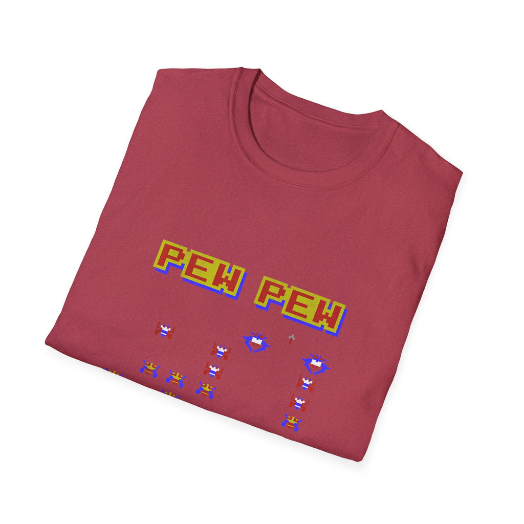 PEW PEW Retro Video Game Vintage Gaming Gamer T-Shirt