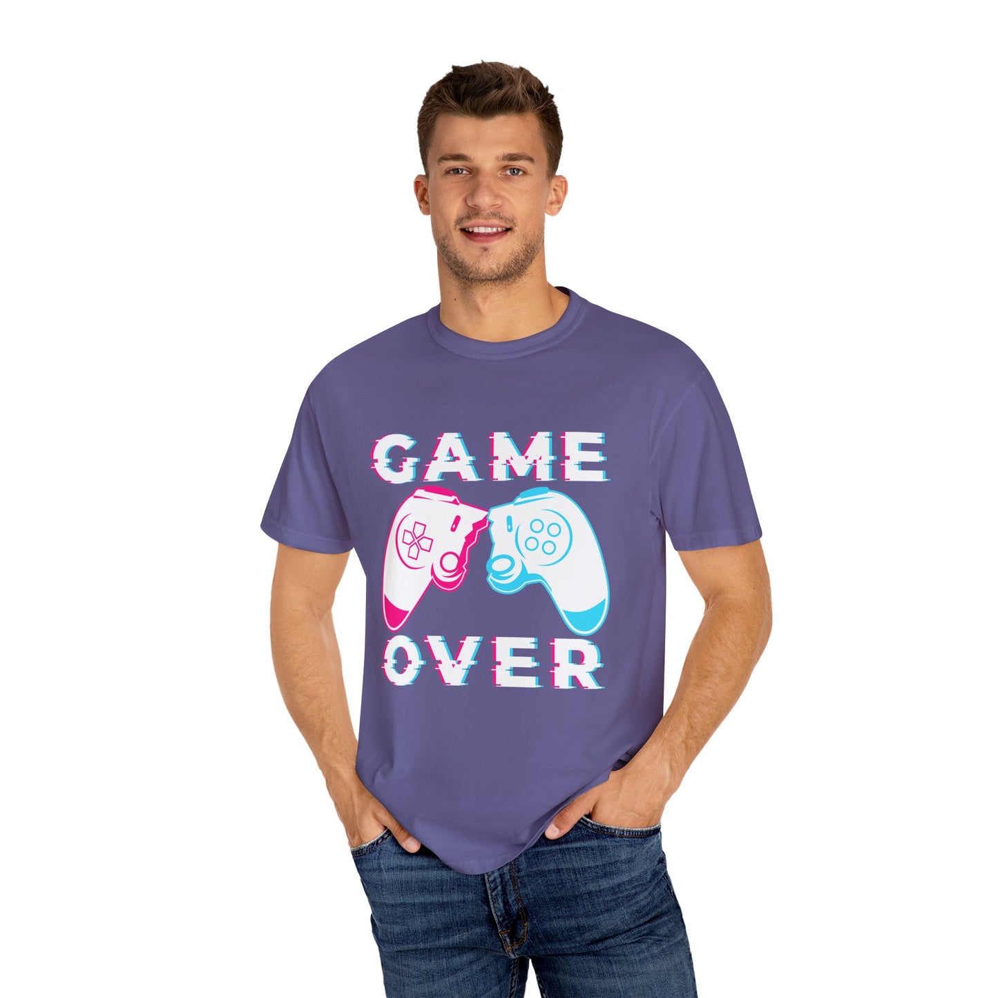 Gamer Over – Pixelated Controller T-shirt