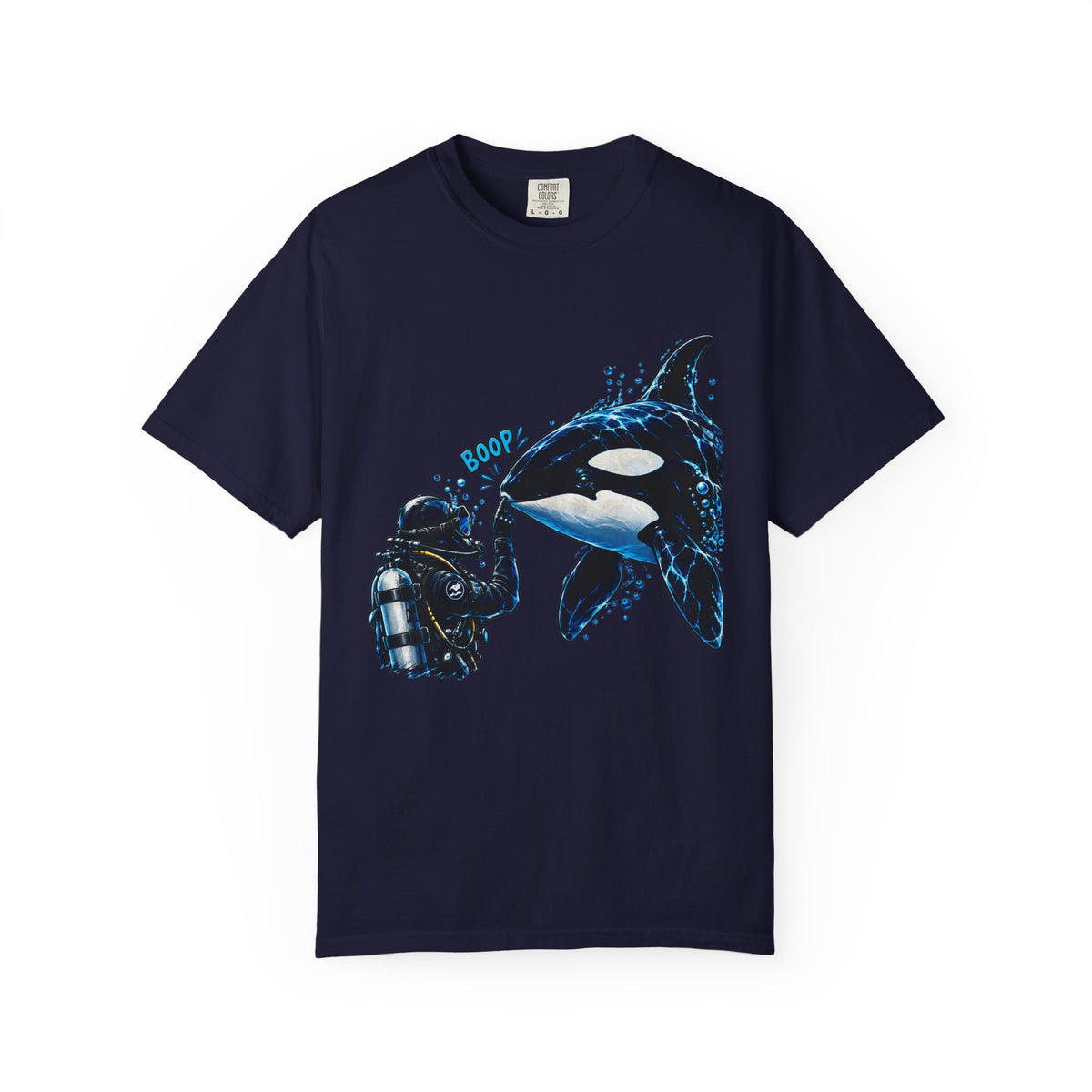 Orca Boop Snoot Shirt, Scuba Diver T Shirt, Killer Whale Tee, Ocean Lover Gift, Marine Biology Shirt | Comfort Colors® T-Shirt