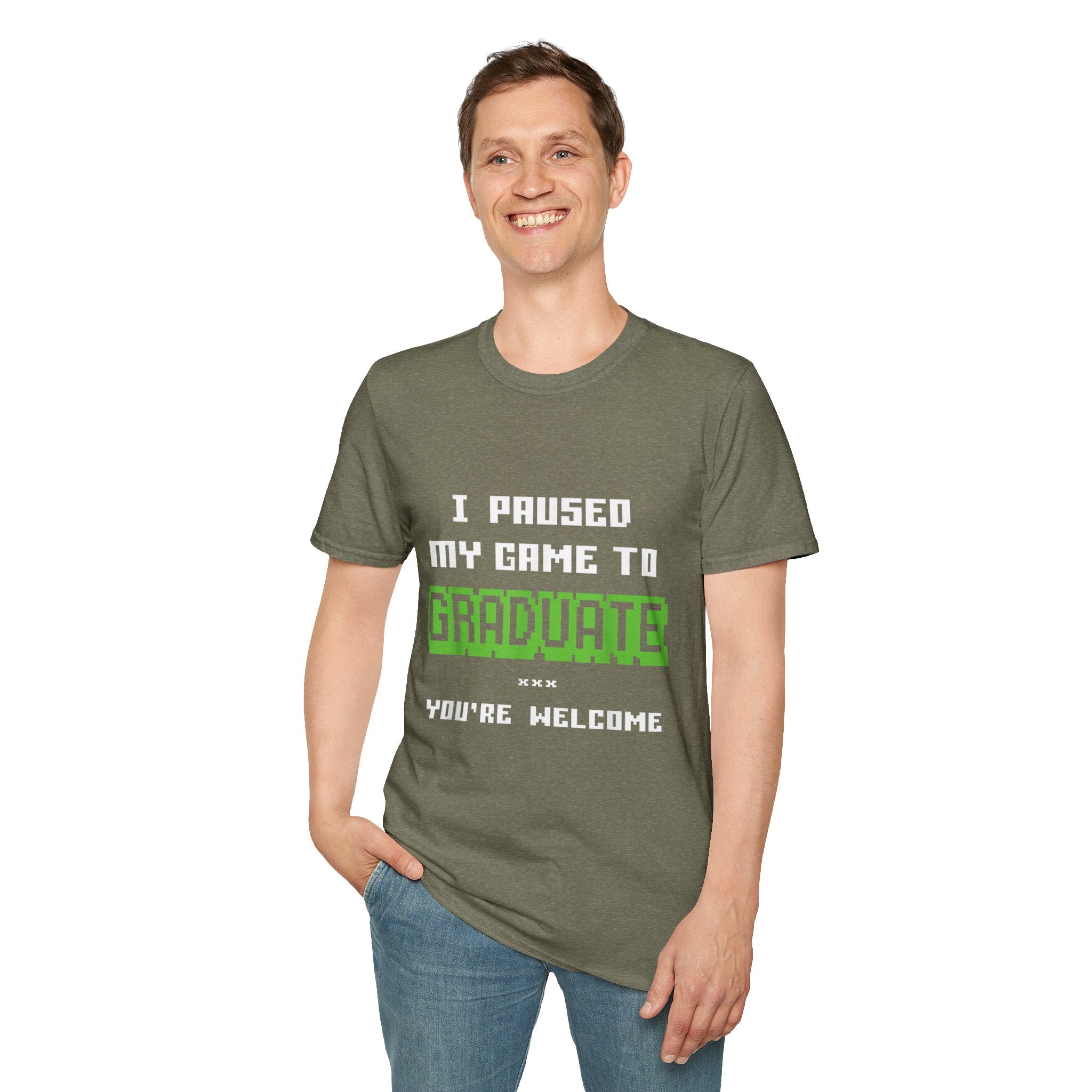 I Paused My Game to Graduate Gamer Graduation T-shirt