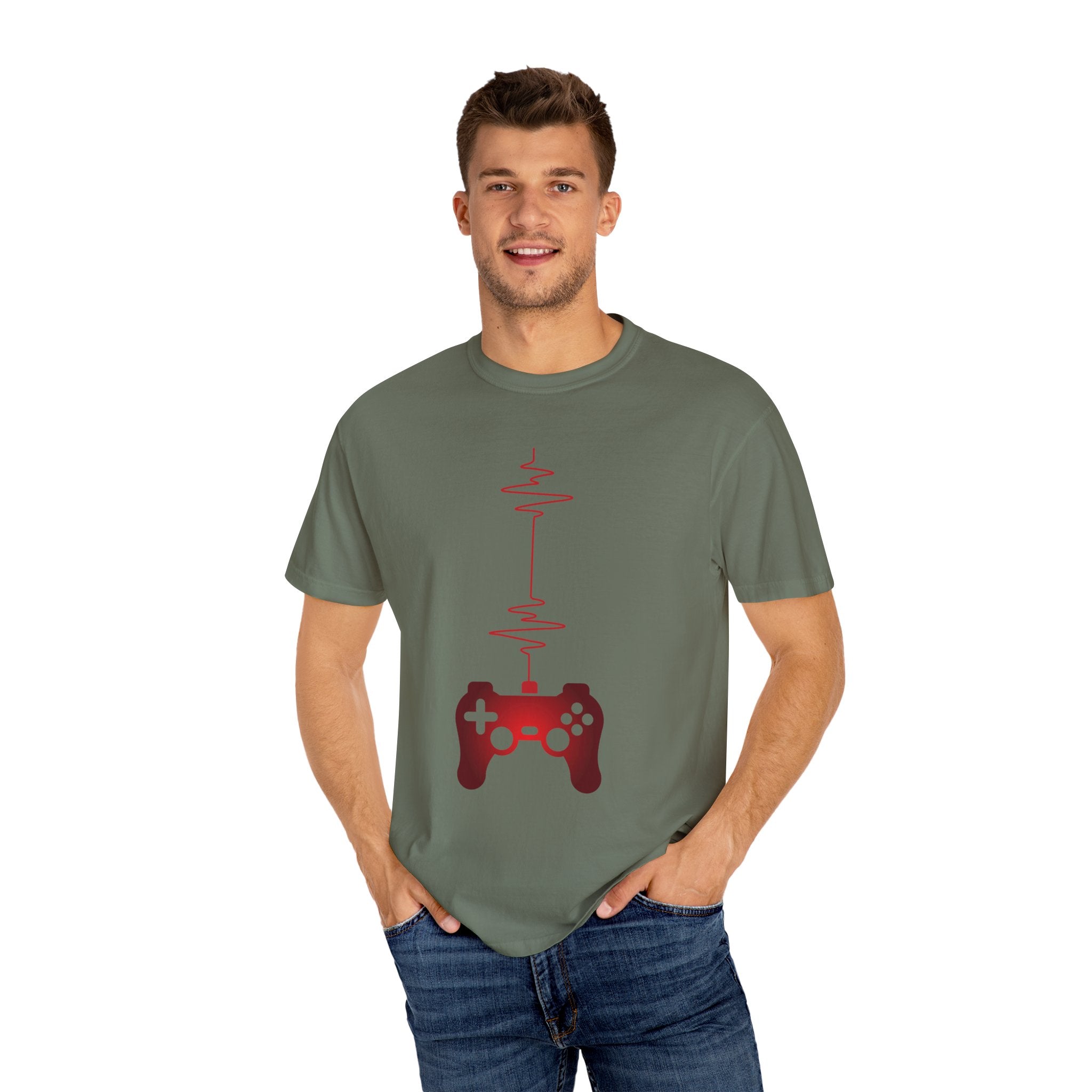 I Love Gaming Heartbeat Gamer T-shirt