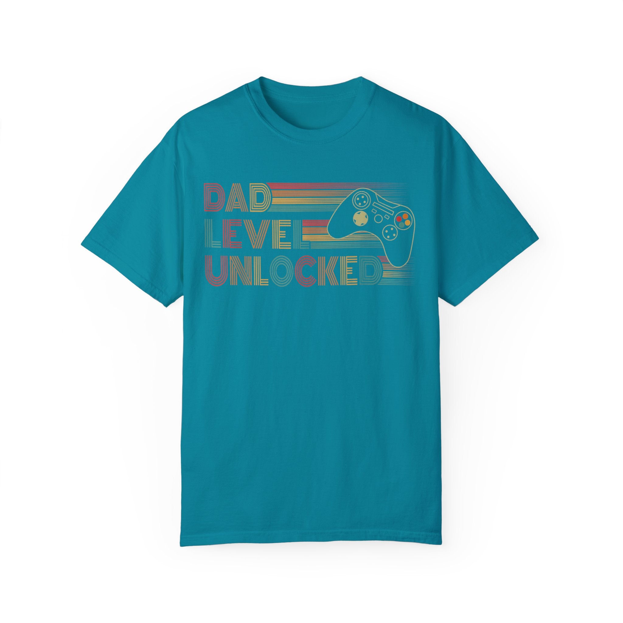 Dad Level Unlocked Retro Gaming Dad T-shirt