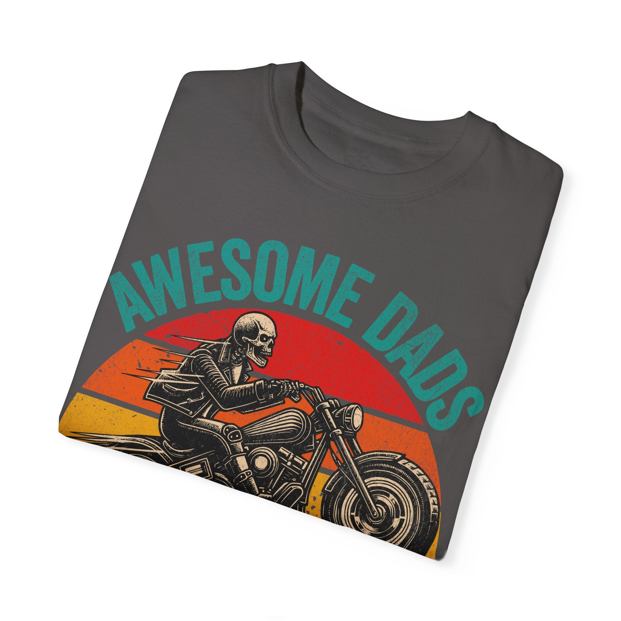 Awesome Dads Have Tattoos and Bikes – Father’s Day Biker T-shirt