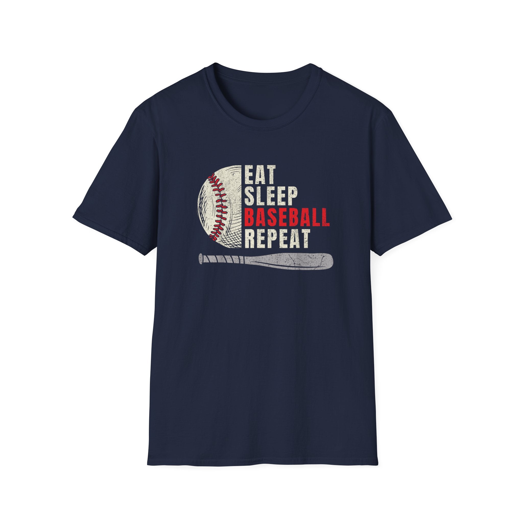 Eat Sleep Baseball Repeat – Funny Baseball T-Shirt