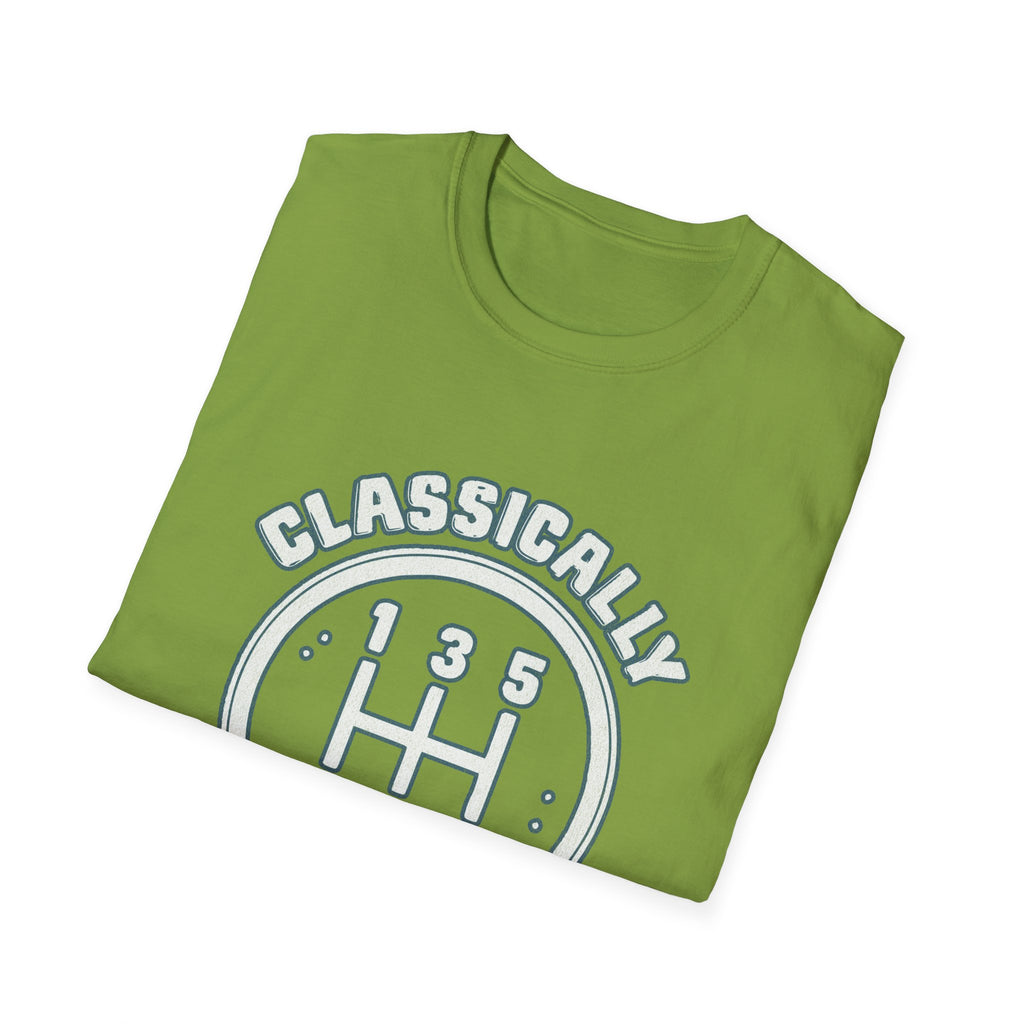 Classically Trained Stick Shift Hot Rod Gearhead Vintage Car T-Shirt