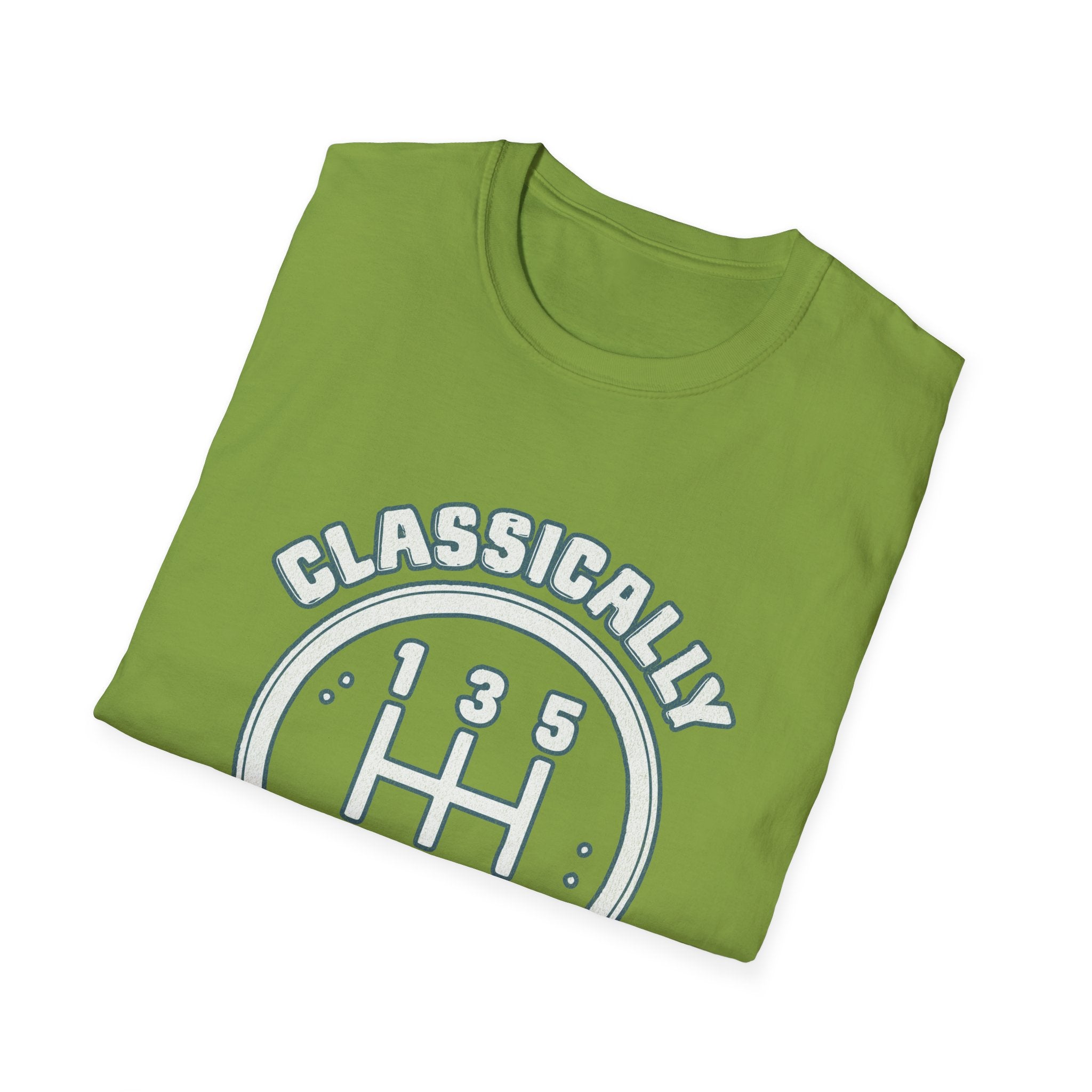 Classically Trained Stick Shift Hot Rod Gearhead Vintage Car T-Shirt